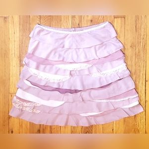 ⚜️Vintage 2000s Anthropologie Odille pink layered skirt Rare